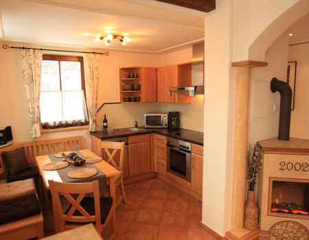 küche ferienwohnung für 4 bis 5 personen in ladis